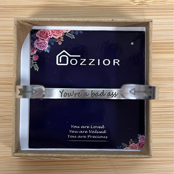 Brand New Inspirational Stainless Steel Adjustable Cuff Bracelet Bangle Engraved - Picture 2 of 12